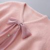 Bow Knot V-neck Cardigan Sweater Slip Dress Two Pieces Set - Modakawa modakawa