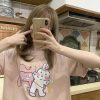 Bunny Print Matching Best Friends T-shirt - Modakawa Modakawa