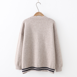 Cat Embroidery Cardigan Sweater - Modakawa Modakawa